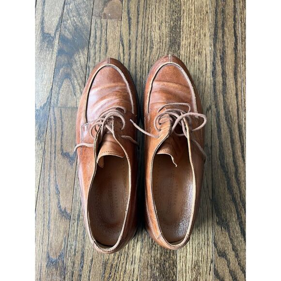 Johnston Murphy Passport Oxford Mens 10.5 M Brown Leather Lace Up Apron Toe Shoe - Picture 5 of 10